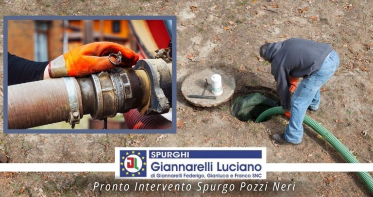 A chi rivolgersi per un servizio di pronto intervento spurgo pozzi neri a Pisa da Giannarelli Luciano