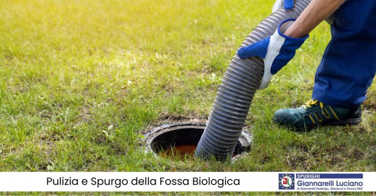 Pulizia e Spurgo della Fossa Biologica a Pisa da Giannarelli Luciano