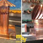 Realizzazione camini in rame vicino La Spezia presso Maf Lattonerie