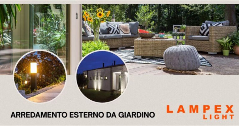 Arredamento giardino moderno a Parma: l'illuminazione come elemento di stile da Lampex Light