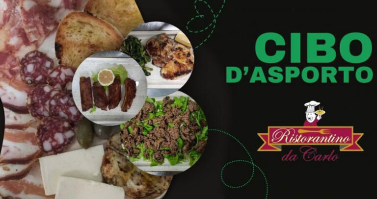 Cibo take away specialità laziali a Ferentino presso Ristorantino di Carlo