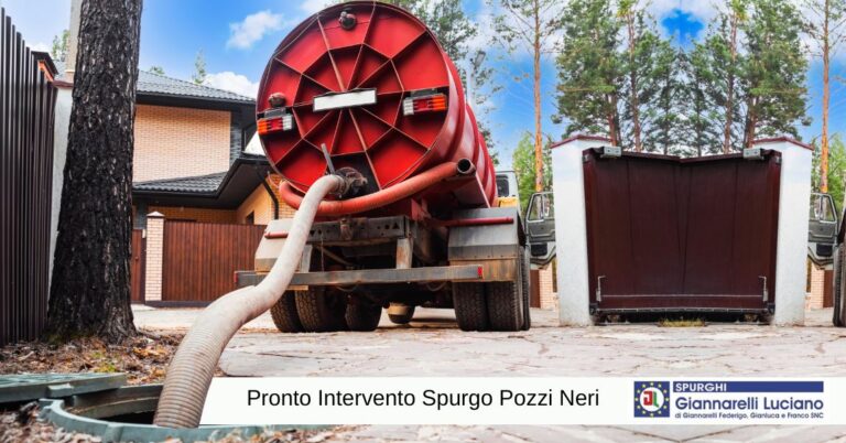 pronto intervento spurgo pozzi neri a Pisa da Giannarelli Luciano