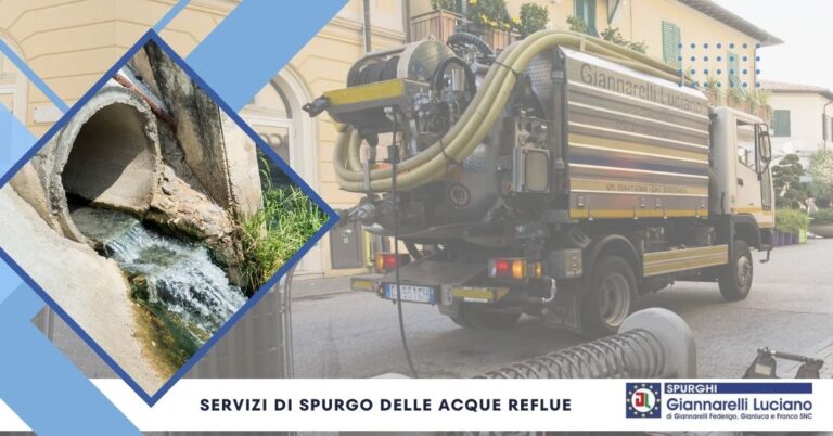 servizi di spurgo delle acque reflue a Pisa da Giannarelli Luciano