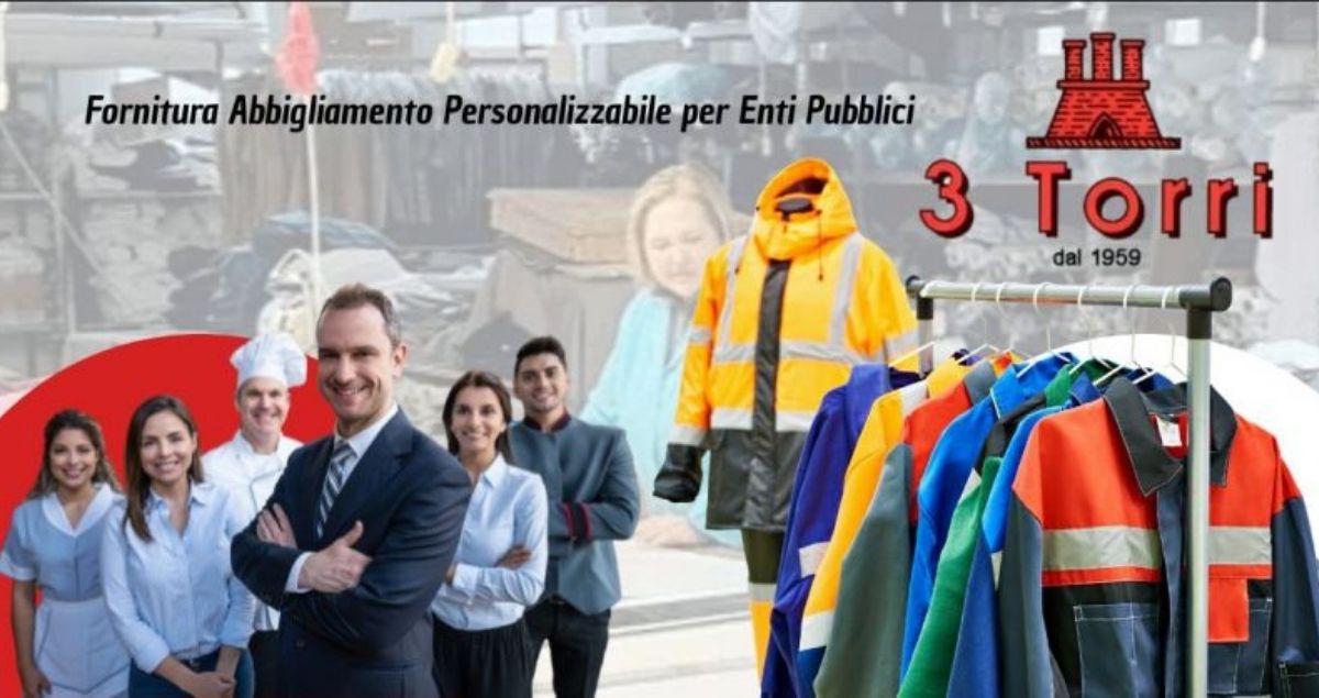 Fornitura abbigliamento personalizzabile per Enti Pubblici a Firenze da Confezioni 3 Torri Fornitura abbigliamento personalizzabile per Enti Pubblici a Firenze da Confezioni 3 Torri