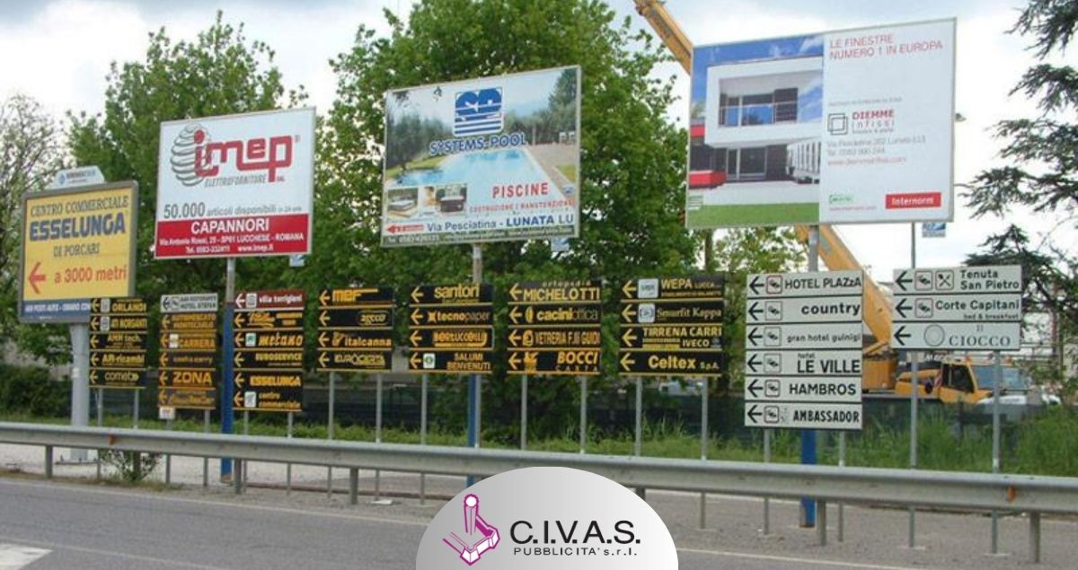 Segnaletica per facilitare la ricerca di attività a Lucca da CIVAS Pubblicità Segnaletica per facilitare la ricerca di attività a Lucca da CIVAS Pubblicità