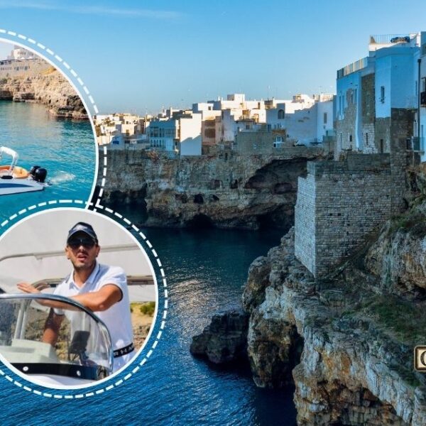Tour in barca privato o di gruppo da Polignano a Mare a Monopoli con Carmy Exclusive Boat Tour