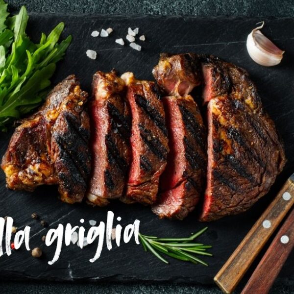 carne alla griglia al ristorante boccondivino