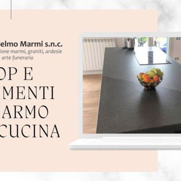 Top cucina marmo su misura a Imperia da Guglielmo Marmi